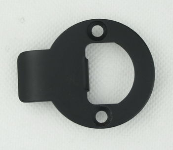 Round Striker Plate -Matt Black | Worldwide Hardware Pty Ltd