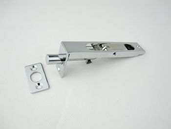 Flush Bolt 100mm Bright Chrome | Worldwide Hardware Pty Ltd